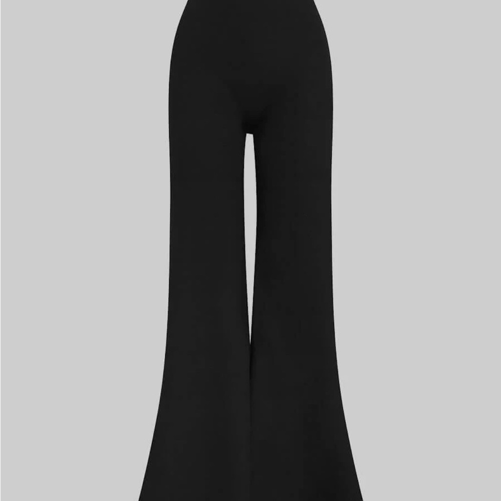 LESET Black Flare Pants